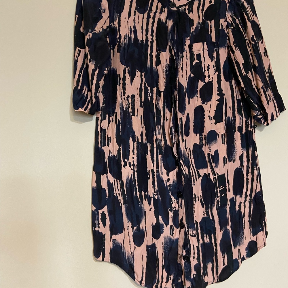 Silk Shirt Dress